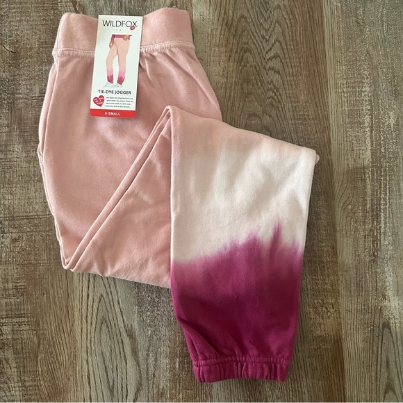 Wildfox French Terry Relaxed Fit Tie-Dye Jogger Sweatpants, Olivia - Picture 2 of 7